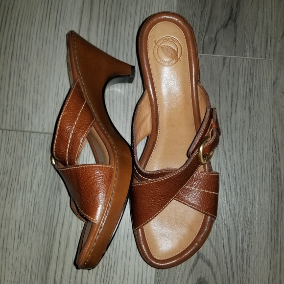 Nurture leather buckle cognac sandal - Picture 2 of 4